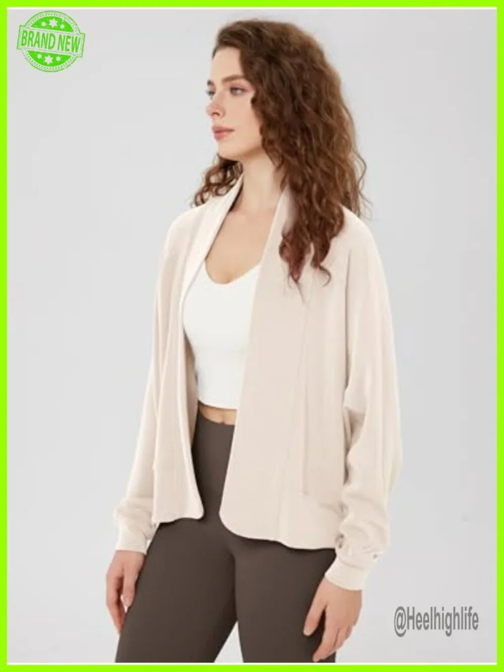 Modal Soft Open Front Cardigan Long Sleeve Casual Wrap Outwear